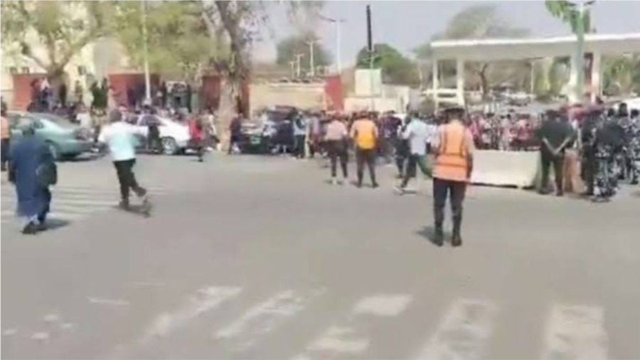 Drama as Angry Workers Protest