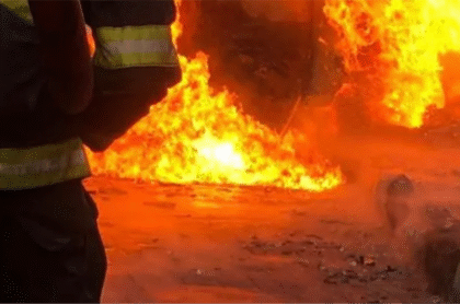Fire Guts 10 Shops at Ogunpa Market in Ibadan