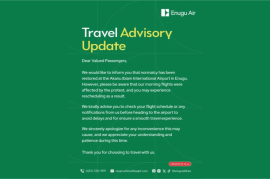 Flights Resume at Enugu Airport After Workers’ Protest Over Concession Plan