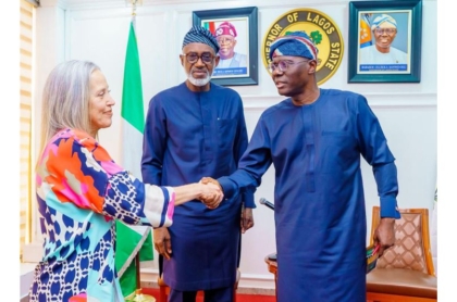 OV. SANWO-OLU MEETS TEACH FOR NIGERIA BOARD OF TRUSTEES AND CEO, TEACH FOR ALL, WENDY KOPP AT LAGOS HOUSE, IKEJA, ON TUESDAY, 10TH MARCH, 2026 4