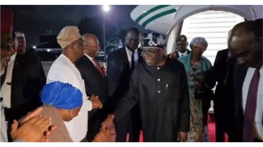 President Bola Ahmed Tinubu has returned to Nigeria following a two-day state visit to the United Kingdom.