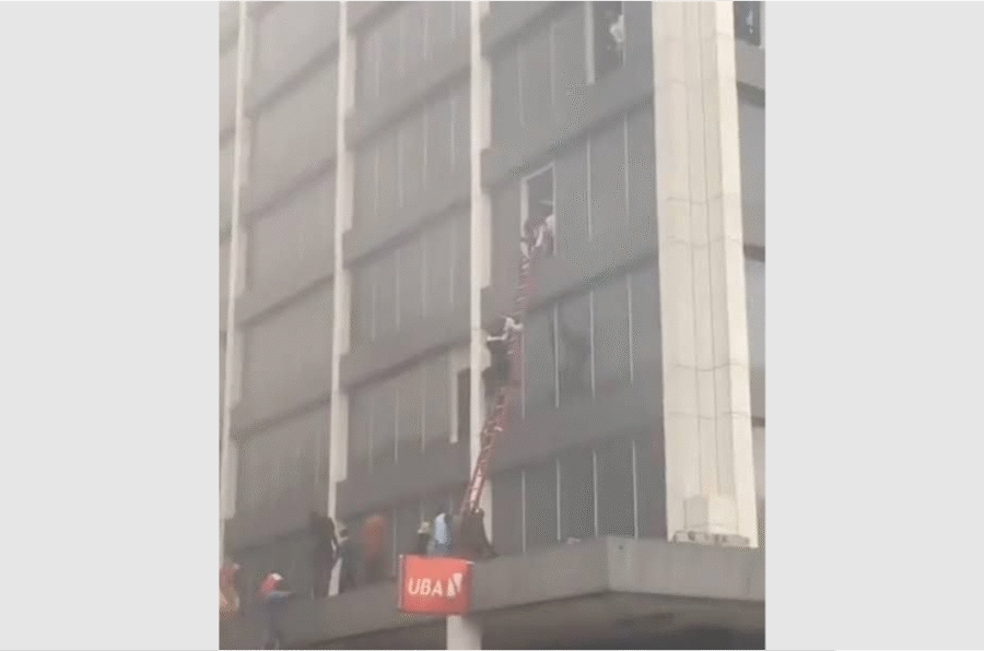 Fire Erupts at UBA Headquarters in Lagos