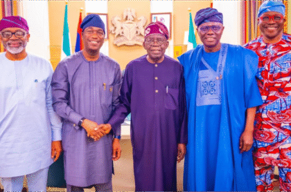 PRESIDENT TINUBU MEETS GOV. SANWO-OLU, DR. HAMZAT, GAC 2