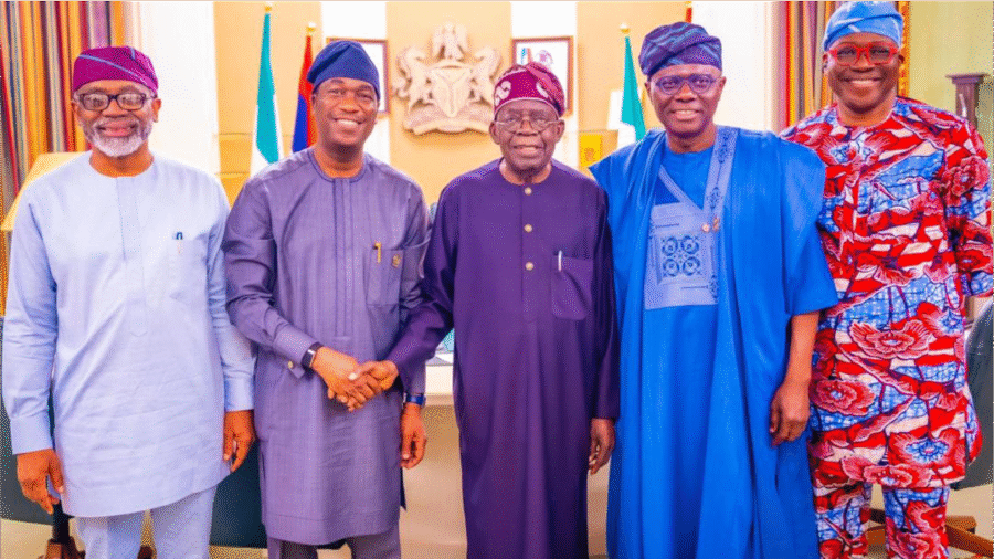 PRESIDENT TINUBU MEETS GOV. SANWO-OLU, DR. HAMZAT, GAC 2