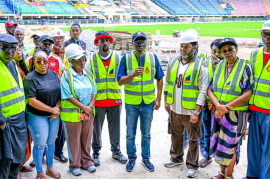 Gov. Sanwo-Olu Inspects Ongoing Renovation of Sporting Facilities Ahead of Maiden National Intermediate Games (NIG) “Lagos 2026” at Teslim Balogun Stadium, Surulere Img 6