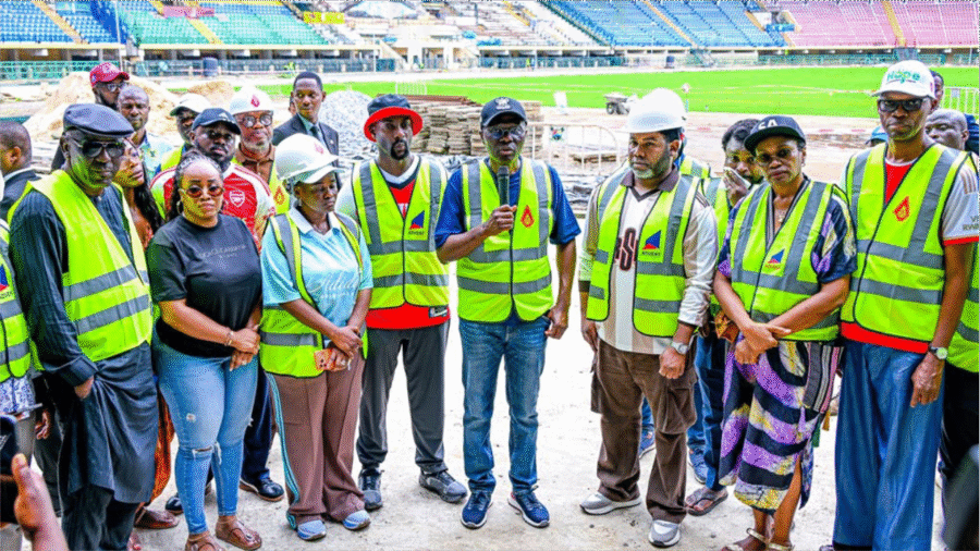 Gov. Sanwo-Olu Inspects Ongoing Renovation of Sporting Facilities Ahead of Maiden National Intermediate Games (NIG) “Lagos 2026” at Teslim Balogun Stadium, Surulere Img 6