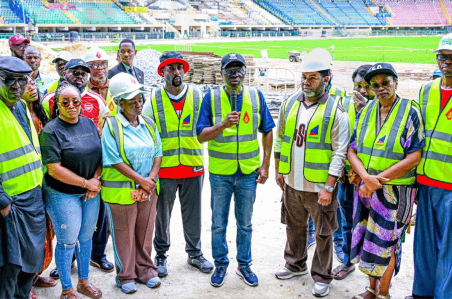 Gov. Sanwo-Olu Inspects Ongoing Renovation of Sporting Facilities Ahead of Maiden National Intermediate Games (NIG) “Lagos 2026” at Teslim Balogun Stadium, Surulere Img 6