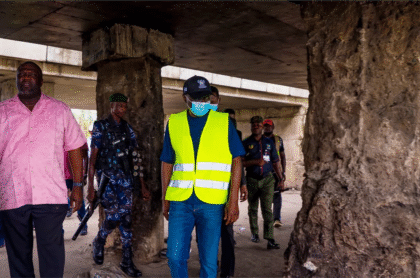 Gov. Sanwo-Olu Inspects Vandalised Festac–Alakija Bridge on Saturday, August 8, 2026 Img 4