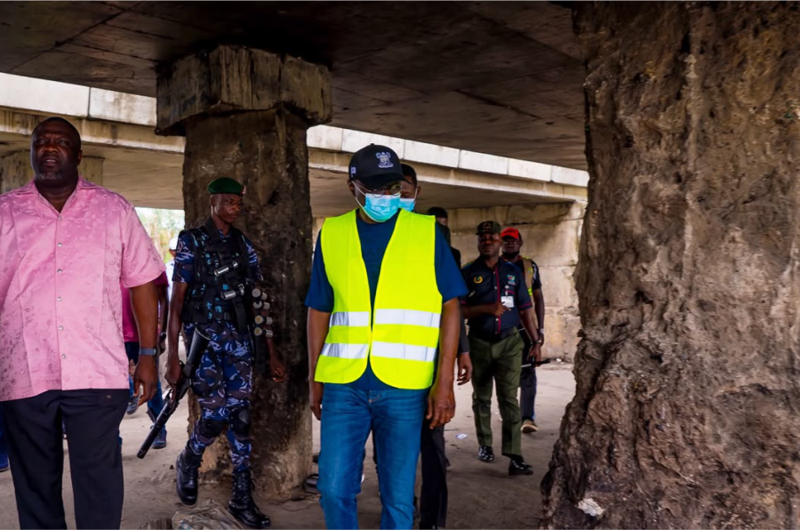 Gov. Sanwo-Olu Inspects Vandalised Festac–Alakija Bridge on Saturday, August 8, 2026 Img 4