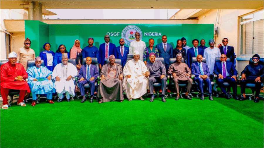 Gov. Sanwo-Olu Attends Inaugural Meeting of the Steering Committee of Lagos International Financial Centre (LIFC), Held at the Office of the SGF in Abuja Img 1