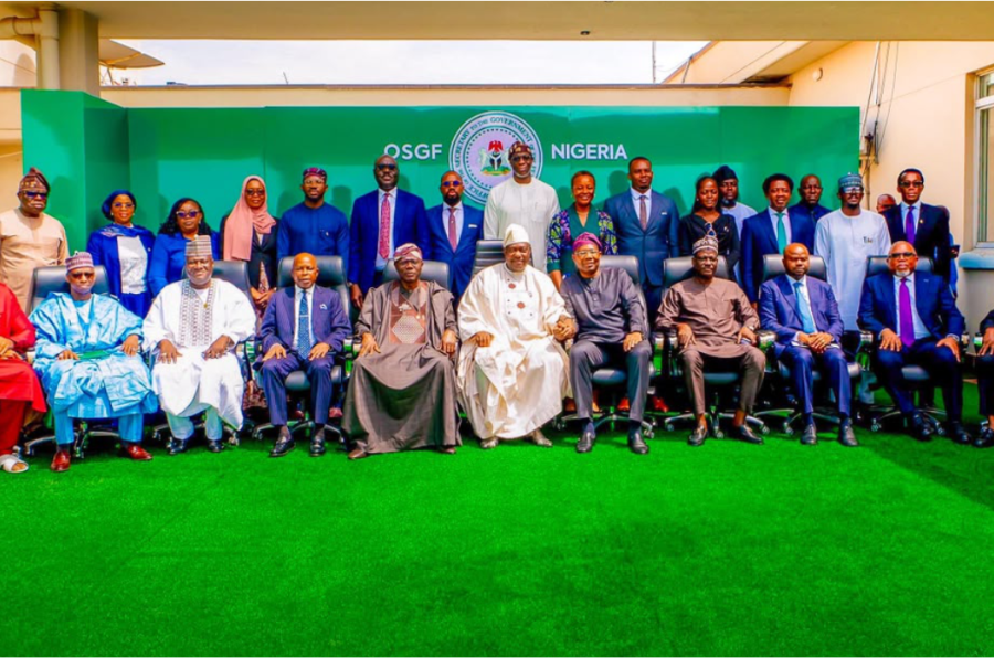 Gov. Sanwo-Olu Attends Inaugural Meeting of the Steering Committee of Lagos International Financial Centre (LIFC), Held at the Office of the SGF in Abuja Img 1