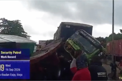 Several Trucks, Cars Involved in Accident on Lagos’ Otedola Bridge