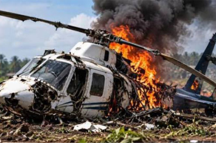 Helicopter Crashes in Ondo